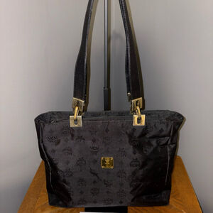 MCM Vintage Visetos Nylon Tote